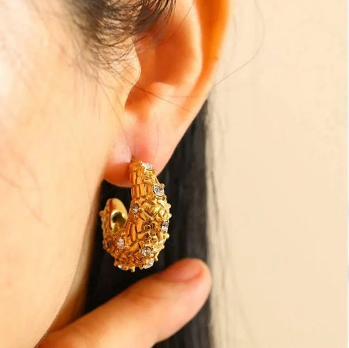 ARETES GOLDEN BRILLOS